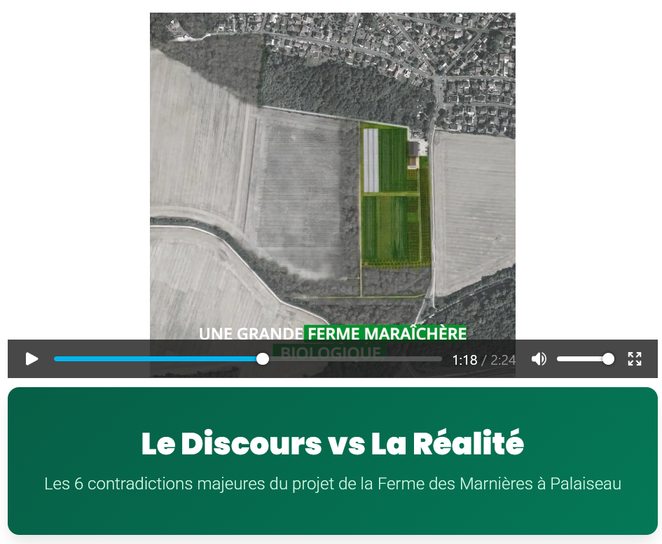 Les 6 contradictions majeures du projet de la Ferme des Marnières à Palaiseau